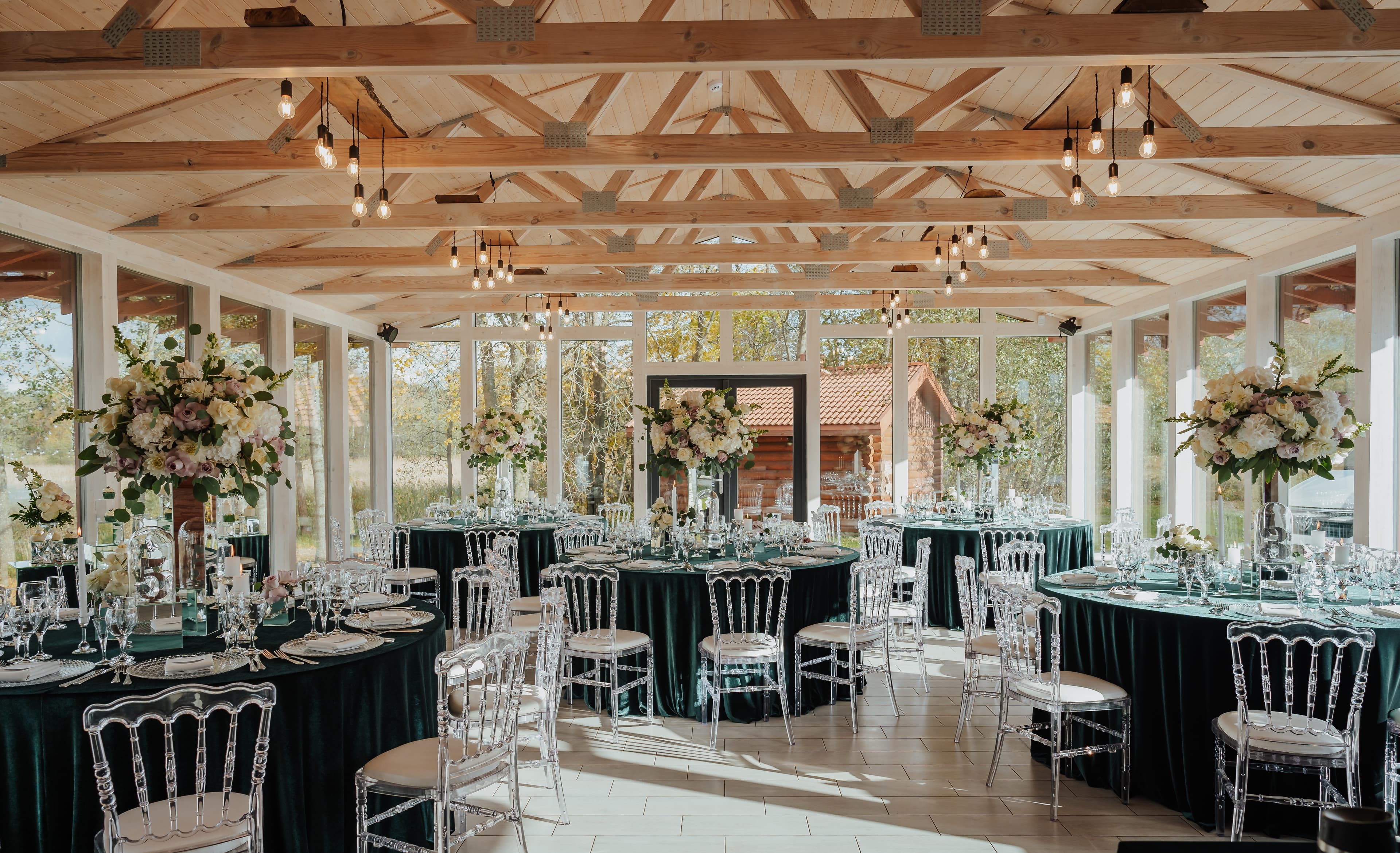 Luxurious wedding ceremony hall